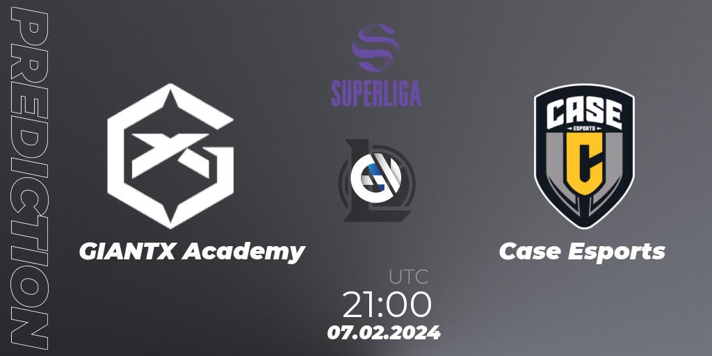 Pronóstico GIANTX Academy - Case Esports. 07.02.2024 at 21:00, LoL, Superliga Spring 2024 - Group Stage