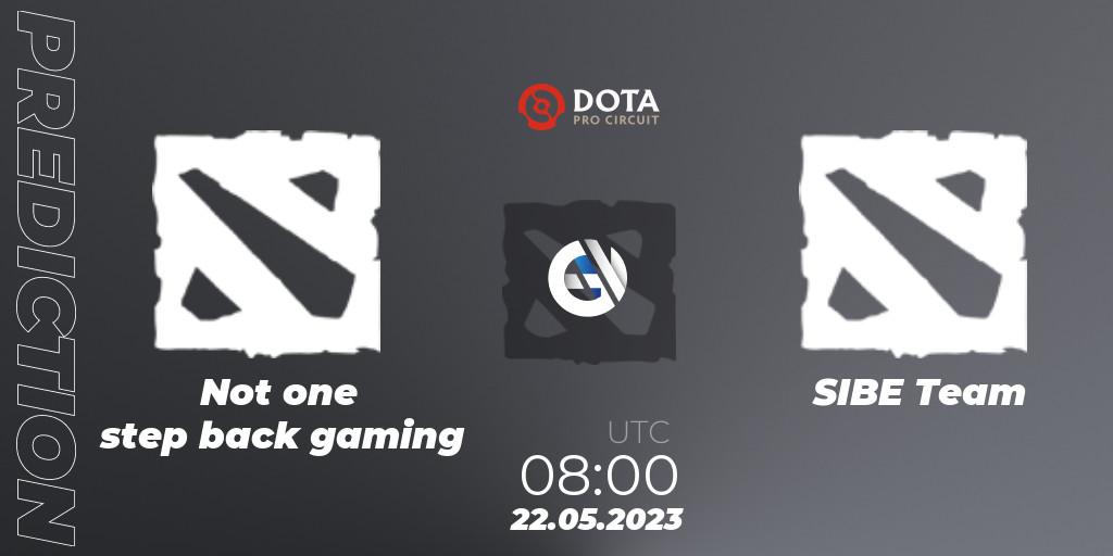 Pronóstico Not one step back gaming - SIBE Team. 22.05.2023 at 08:33, Dota 2, DPC 2023 Tour 3: EEU Closed Qualifier