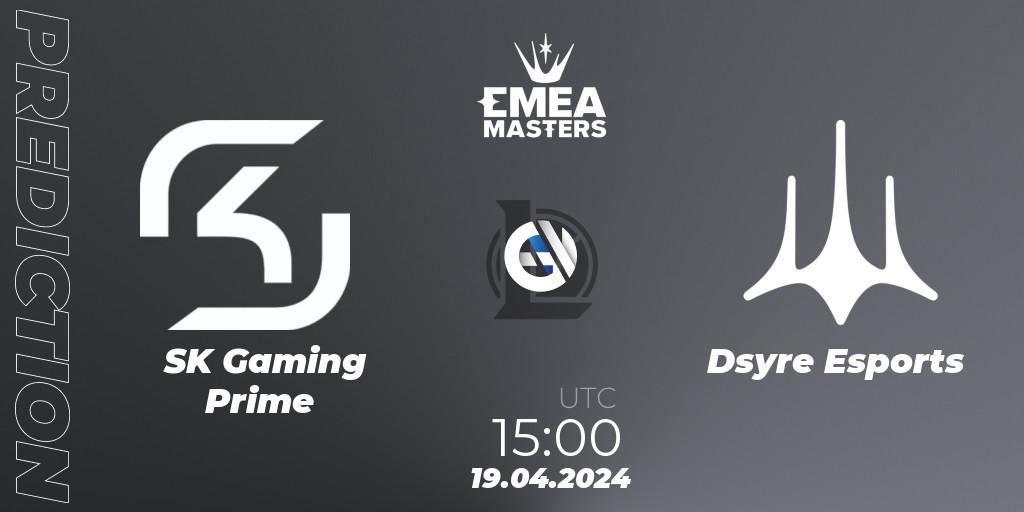 Pronóstico SK Gaming Prime - Dsyre Esports. 19.04.24, LoL, EMEA Masters Spring 2024 - Group Stage