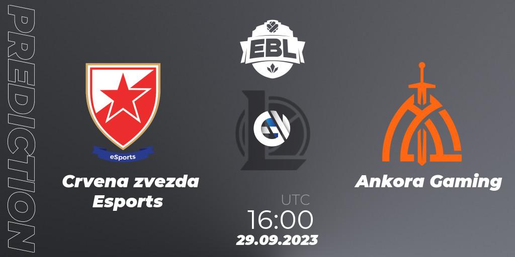 Pronóstico Crvena zvezda Esports - Ankora Gaming. 29.09.23, LoL, Esports Balkan League Pro-Am 2023