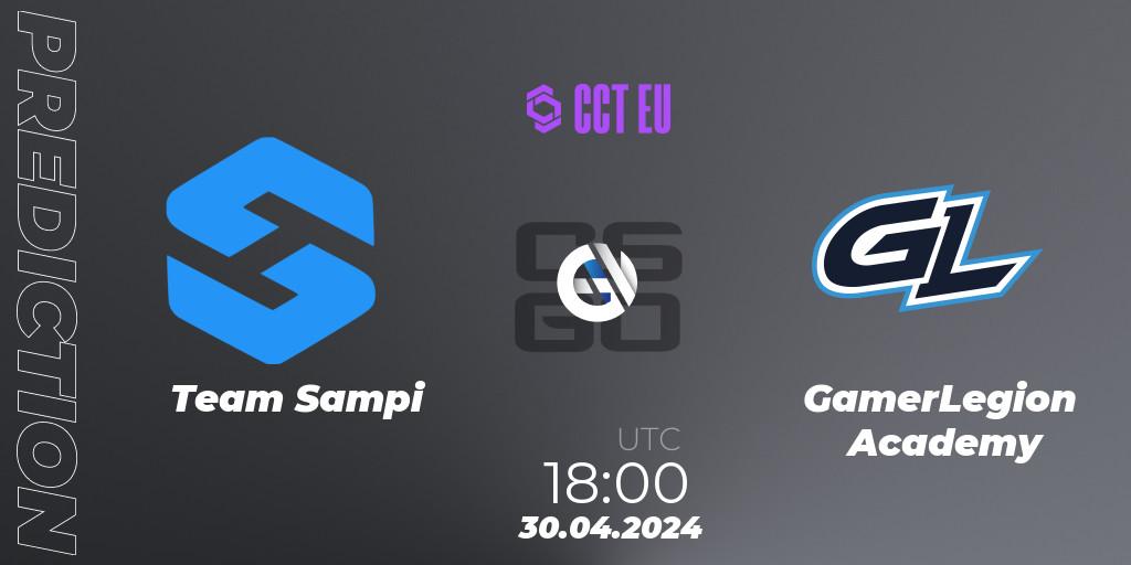 Pronóstico Team Sampi - GamerLegion Academy. 30.04.2024 at 19:35, Counter-Strike (CS2), CCT Season 2 Europe Series 2 