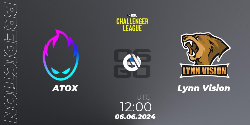 Pronóstico ATOX - Lynn Vision. 06.06.2024 at 12:00, Counter-Strike (CS2), ESL Challenger League Season 47: Asia