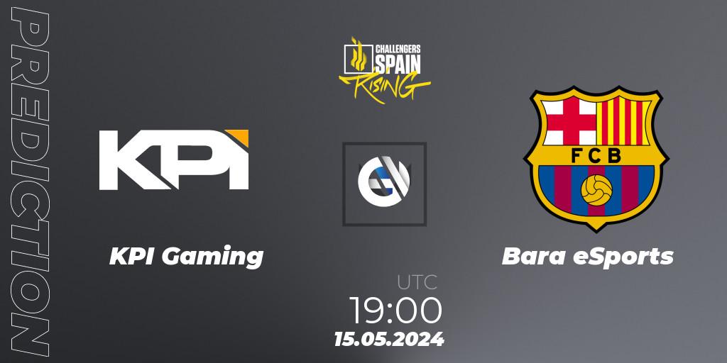 Pronóstico KPI Gaming - Barça eSports. 15.05.2024 at 19:00, VALORANT, VALORANT Challengers 2024 Spain: Rising Split 2