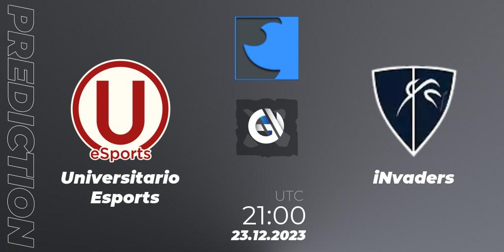 Pronóstico Universitario Esports - iNvaders. 23.12.2023 at 21:00, Dota 2, FastInvitational DotaPRO Season 2