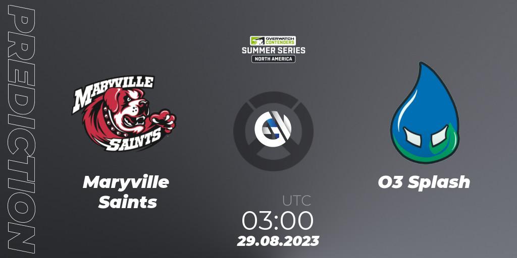 Pronóstico Maryville Saints - O3 Splash. 29.08.2023 at 03:00, Overwatch, Overwatch Contenders 2023 Summer Series: North America
