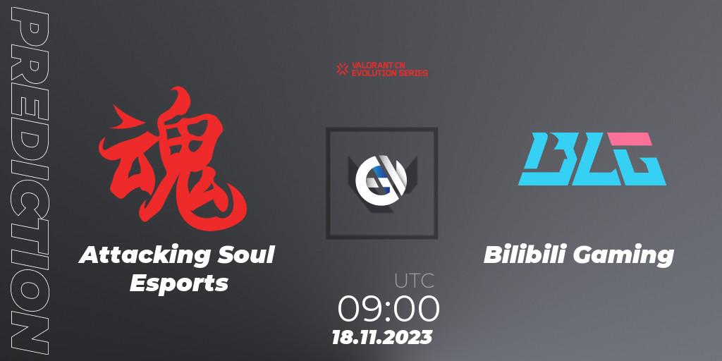 Pronóstico Attacking Soul Esports - Bilibili Gaming. 18.11.23, VALORANT, VALORANT China Evolution Series Act 3: Heritability