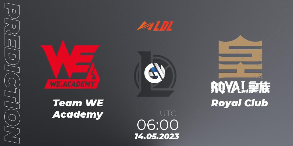 Pronóstico Team WE Academy - Royal Club. 14.05.2023 at 06:00, LoL, LDL 2023 - Regular Season - Stage 2