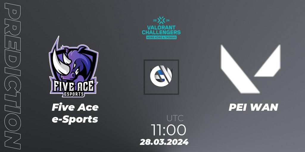 Pronóstico Five Ace e-Sports - PEI WAN. 28.03.2024 at 11:00, VALORANT, VALORANT Challengers Hong Kong and Taiwan 2024: Split 1
