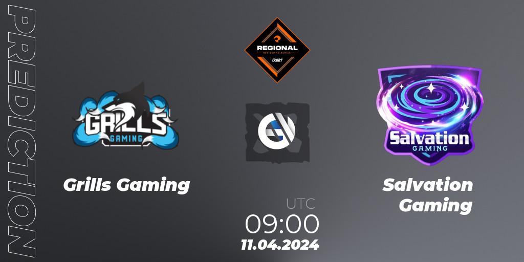 Pronóstico Grills Gaming - Salvation Gaming. 11.04.2024 at 09:00, Dota 2, RES Regional Series: SEA #2