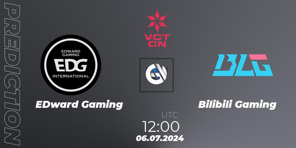 Pronóstico EDward Gaming - Bilibili Gaming. 06.07.2024 at 12:00, VALORANT, VALORANT Champions Tour China 2024: Stage 2 - Group Stage