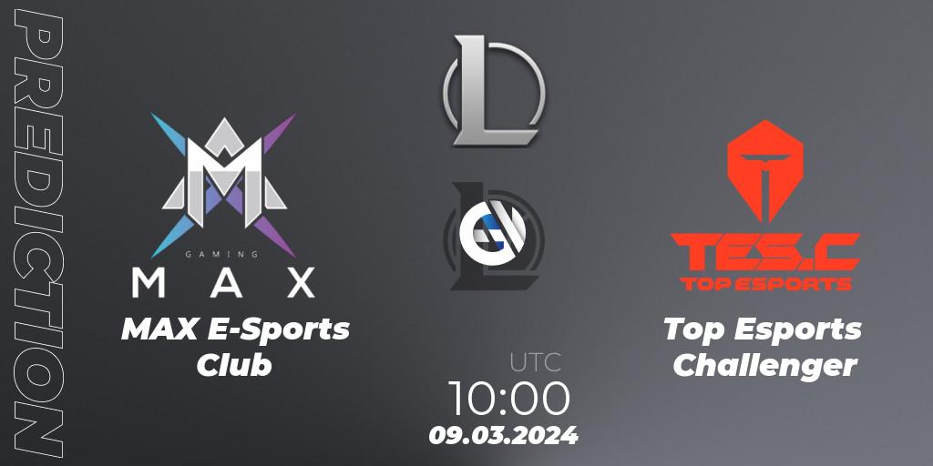 Pronóstico MAX E-Sports Club - Top Esports Challenger. 09.03.24, LoL, LDL 2024 - Stage 1