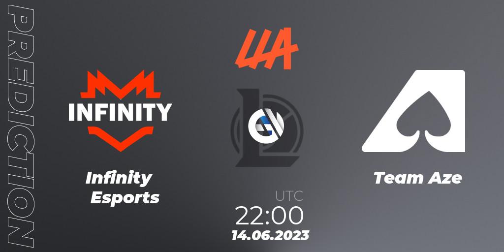 Pronóstico Infinity Esports - Team Aze. 14.06.2023 at 22:00, LoL, LLA Closing 2023 - Group Stage