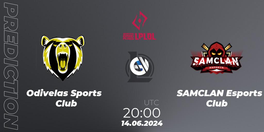 Pronóstico Odivelas Sports Club - SAMCLAN Esports Club. 14.06.2024 at 20:00, LoL, LPLOL Split 2 2024