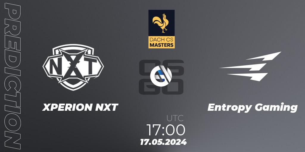 Pronóstico XPERION NXT - Entropy Gaming. 17.05.2024 at 17:00, Counter-Strike (CS2), DACH CS Masters Season 1: Division 2