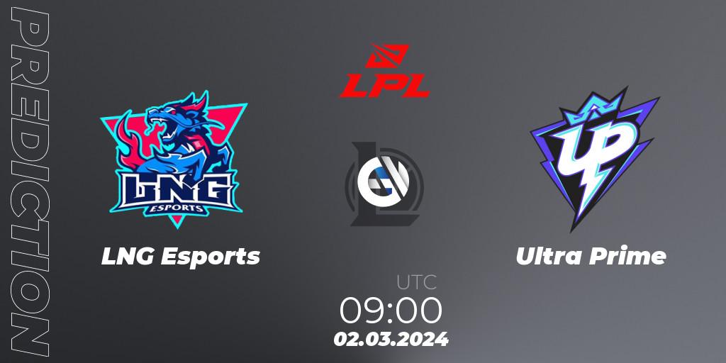 Pronóstico LNG Esports - Ultra Prime. 02.03.24, LoL, LPL Spring 2024 - Group Stage