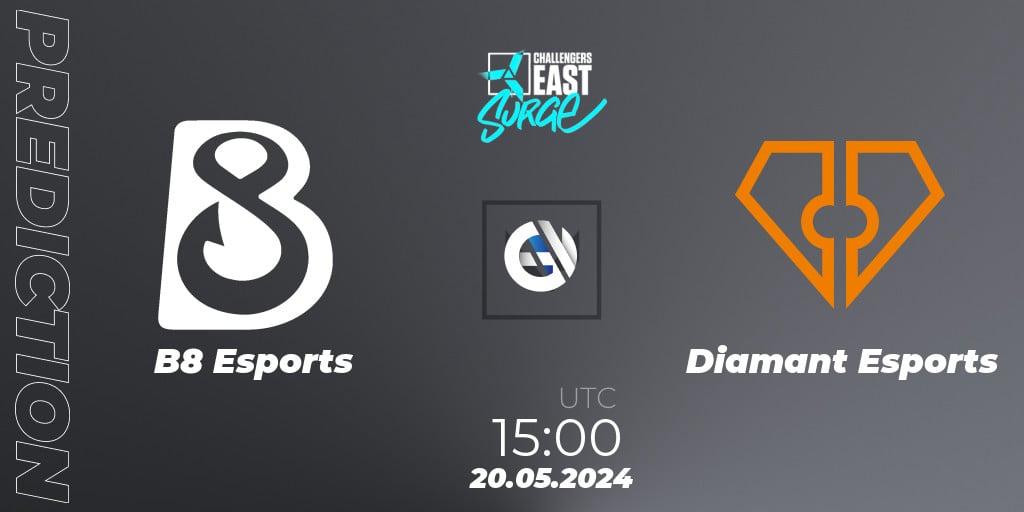 Pronóstico B8 Esports - Diamant Esports. 20.05.2024 at 15:00, VALORANT, VALORANT Challengers 2024 East: Surge Split 2