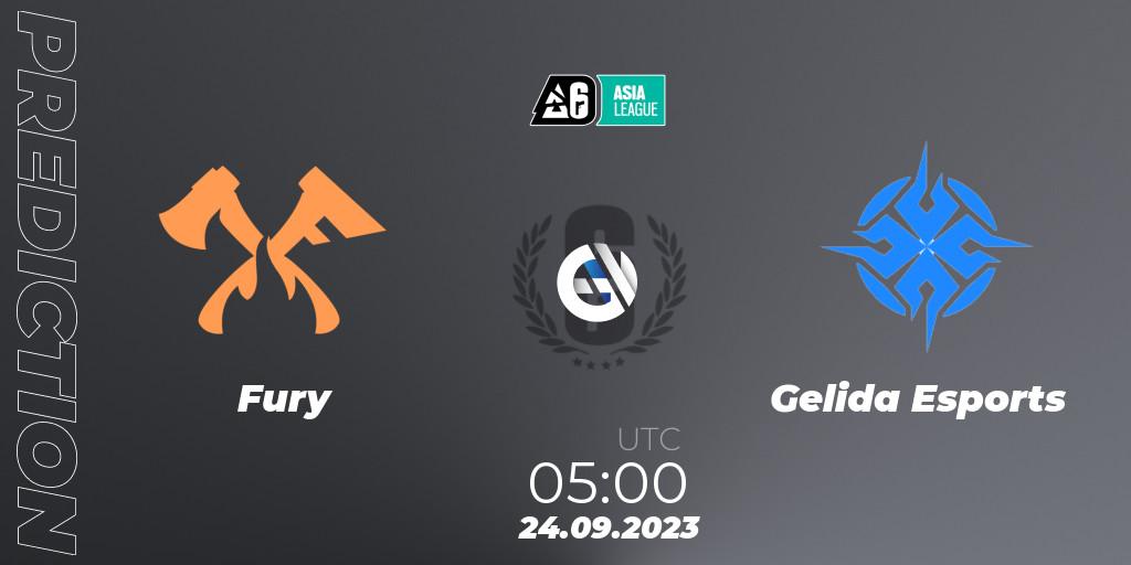 Pronóstico Fury - Gelida Esports. 24.09.2023 at 05:00, Rainbow Six, SEA League 2023 - Stage 2