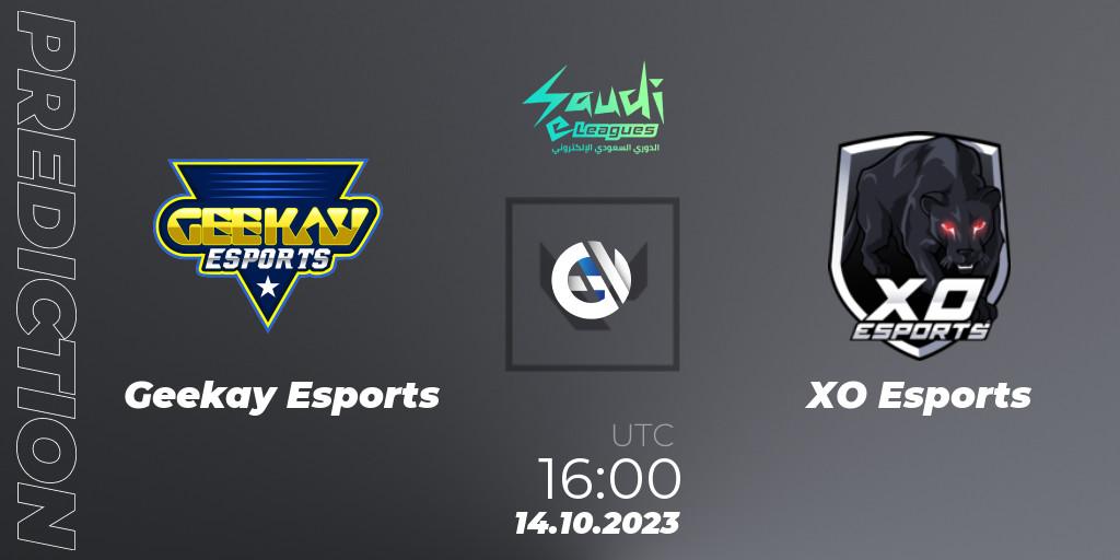 Pronóstico Geekay Esports - XO Esports. 14.10.2023 at 16:00, VALORANT, Saudi eLeague 2023: Season 2
