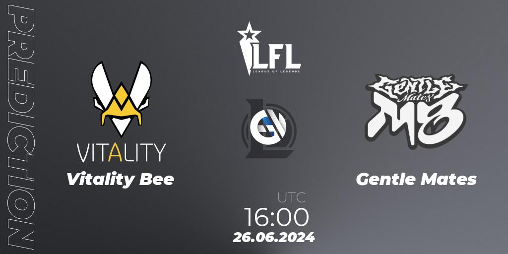 Pronóstico Vitality Bee - Gentle Mates. 26.06.2024 at 16:00, LoL, LFL Summer 2024