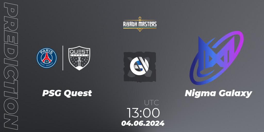 Pronóstico PSG Quest - Nigma Galaxy. 04.06.2024 at 13:01, Dota 2, Riyadh Masters 2024: MENA Closed Qualifier