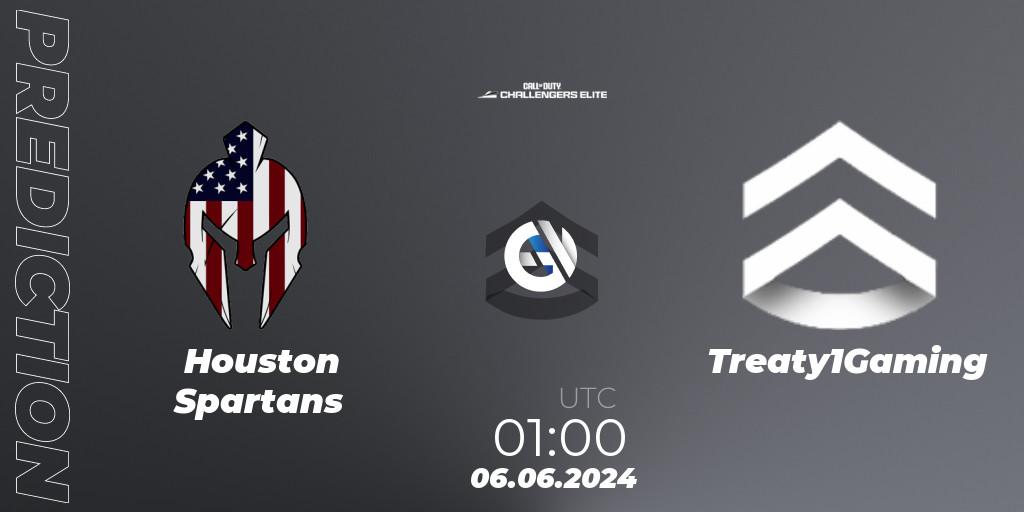 Pronóstico Houston Spartans - Treaty1Gaming. 06.06.2024 at 00:00, Call of Duty, Call of Duty Challengers 2024 - Elite 3: NA