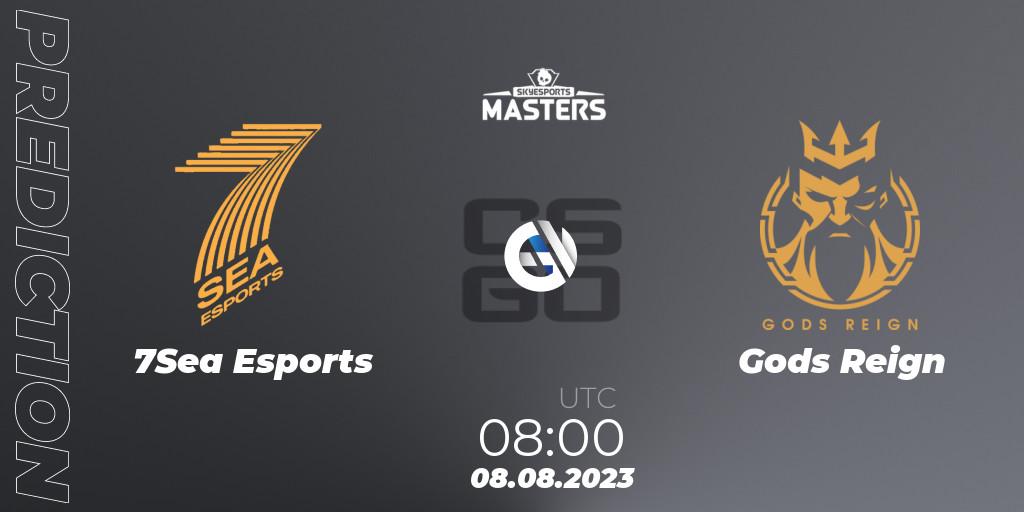 Pronóstico 7Sea Esports - Gods Reign. 08.08.2023 at 08:00, Counter-Strike (CS2), Skyesports Masters 2023: Regular Season