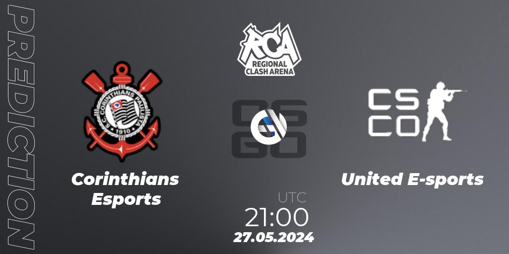 Pronóstico Corinthians Esports - United E-sports. 27.05.2024 at 21:00, Counter-Strike (CS2), Regional Clash Arena South America: Closed Qualifier