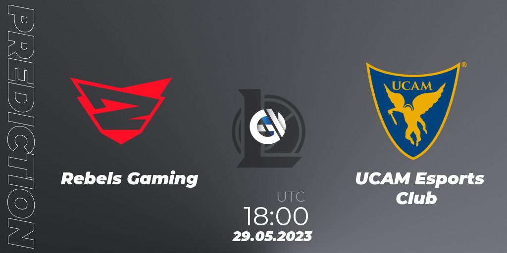 Pronóstico Rebels Gaming - UCAM Esports Club. 29.05.2023 at 18:00, LoL, Superliga Summer 2023 - Group Stage
