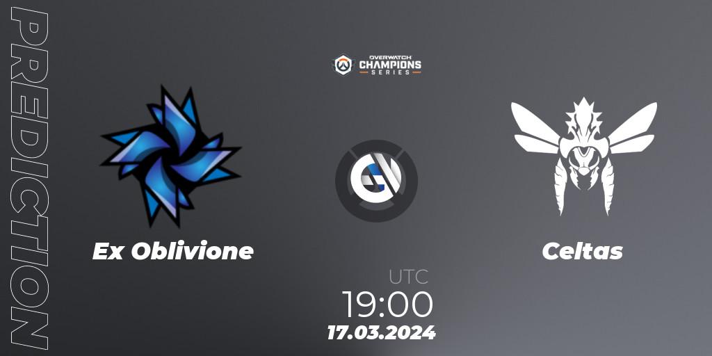 Pronóstico Ex Oblivione - Celtas. 17.03.2024 at 19:00, Overwatch, Overwatch Champions Series 2024 - EMEA Stage 1 Group Stage