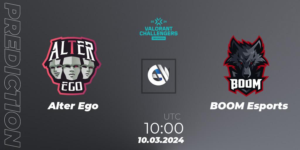 Pronóstico Alter Ego - BOOM Esports. 10.03.24, VALORANT, VALORANT Challengers Indonesia 2024: Split 1