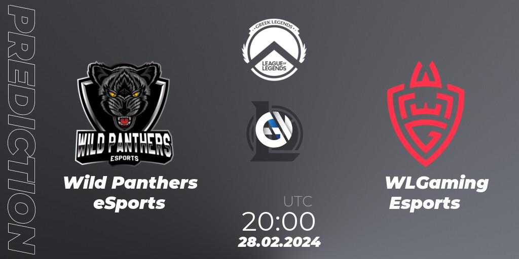 Pronóstico Wild Panthers eSports - WLGaming Esports. 28.02.2024 at 20:00, LoL, GLL Spring 2024