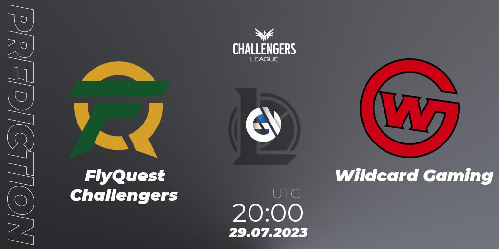 Pronóstico FlyQuest Challengers - Wildcard Gaming. 29.07.2023 at 20:00, LoL, North American Challengers League 2023 Summer - Playoffs