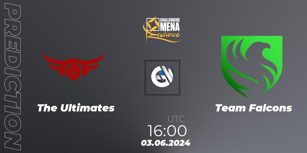 Pronóstico The Ultimates - Team Falcons. 03.06.2024 at 16:00, VALORANT, VALORANT Challengers 2024 MENA: Resilience Split 2 - GCC and Iraq