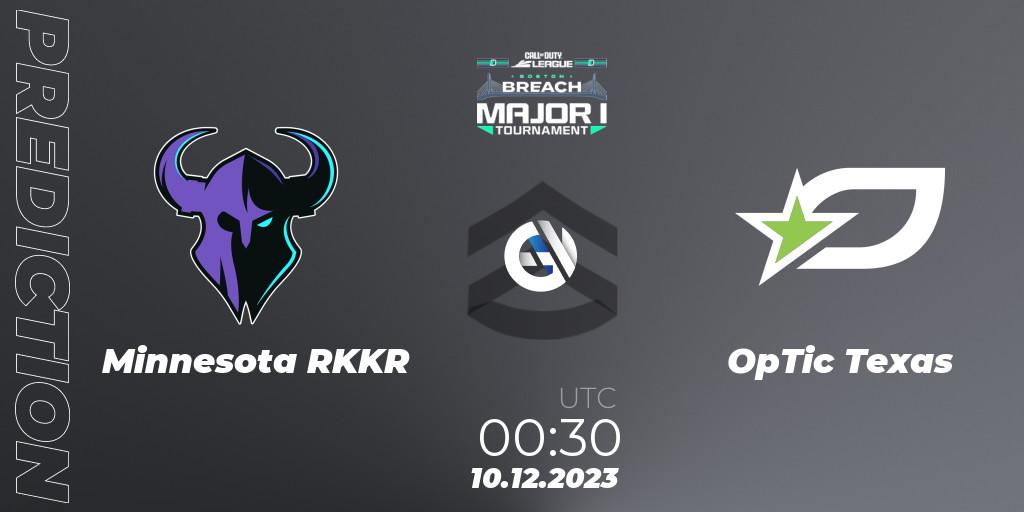 Pronóstico Minnesota RØKKR - OpTic Texas. 11.12.23, Call of Duty, Call of Duty League 2024: Stage 1 Major Qualifiers