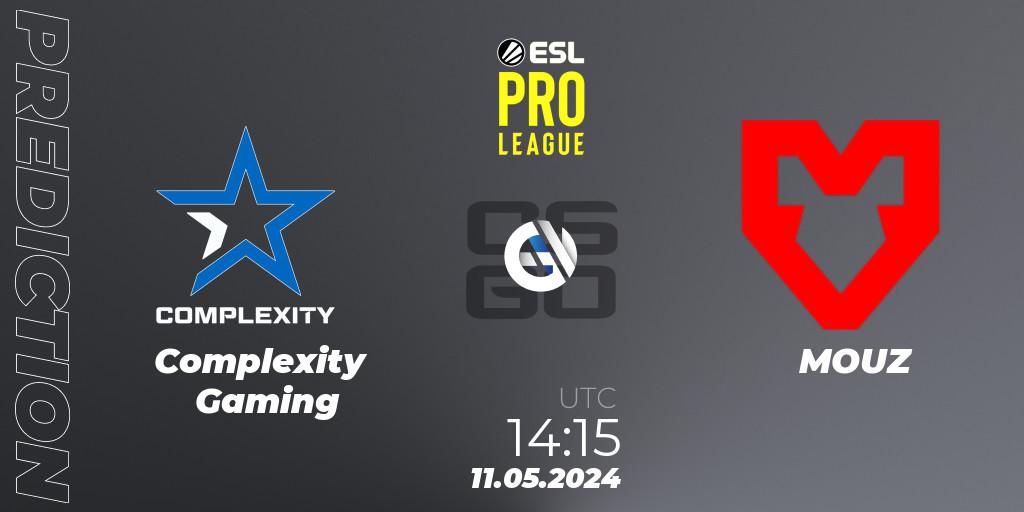 Pronóstico Complexity Gaming - MOUZ. 11.05.24, CS2 (CS:GO), ESL Pro League Season 19