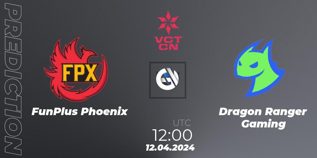 Pronóstico FunPlus Phoenix - Dragon Ranger Gaming. 12.04.24, VALORANT, VALORANT Champions Tour China 2024: Stage 1 - Group Stage