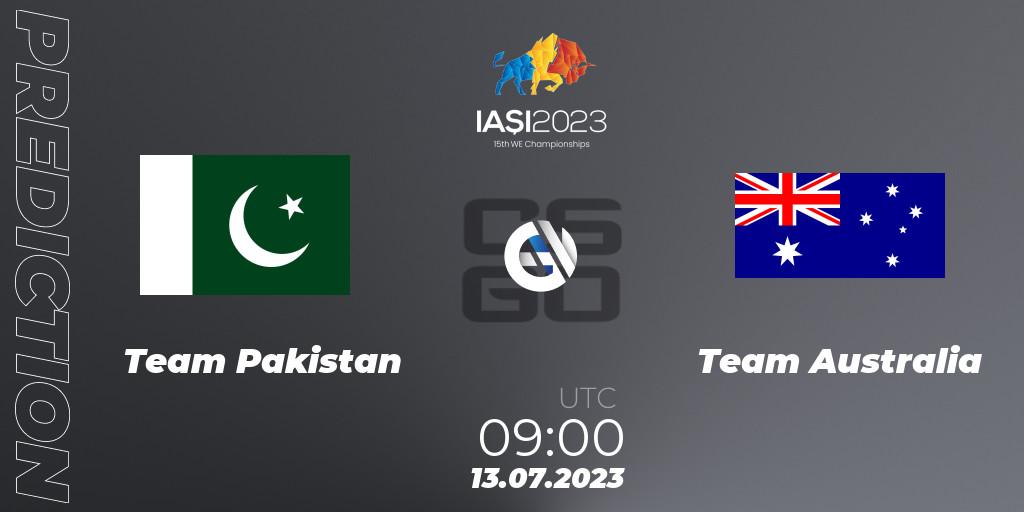Pronóstico Team Pakistan - Team Australia. 13.07.2023 at 09:00, Counter-Strike (CS2), IESF Asian Championship 2023