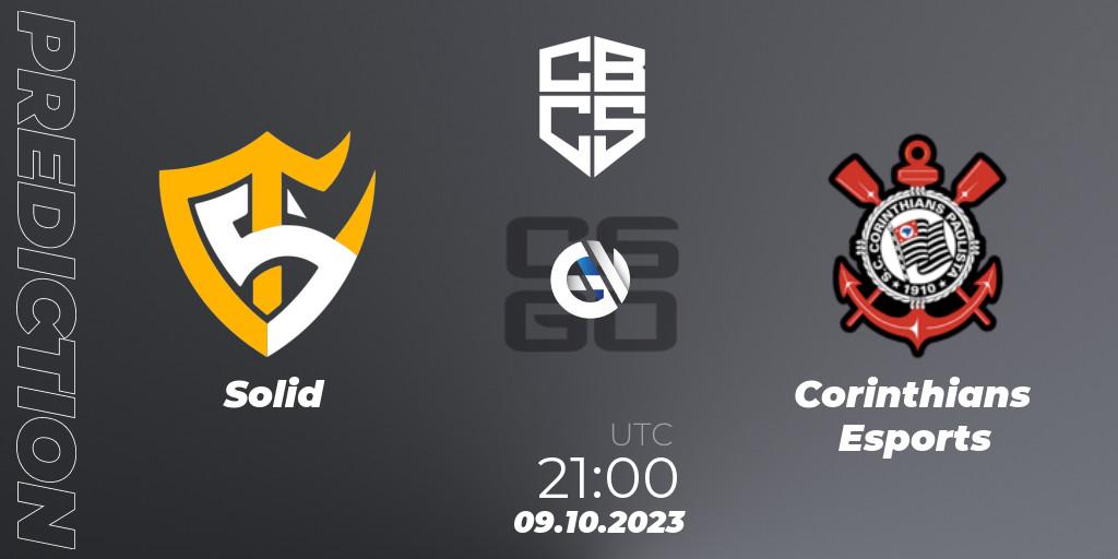 Pronóstico Solid - Corinthians Esports. 09.10.2023 at 21:00, Counter-Strike (CS2), CBCS 2023 Season 3: Open Qualifier #2