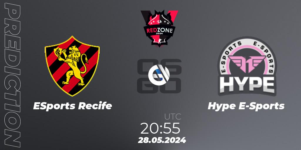 Pronóstico ESports Recife - Hype E-Sports. 28.05.2024 at 21:00, Counter-Strike (CS2), RedZone PRO League 2024 Season 3