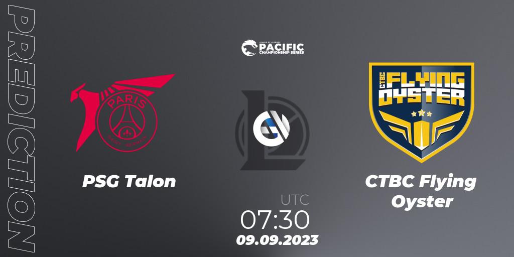 Pronóstico PSG Talon - CTBC Flying Oyster. 09.09.2023 at 08:20, LoL, PACIFIC Championship series Playoffs
