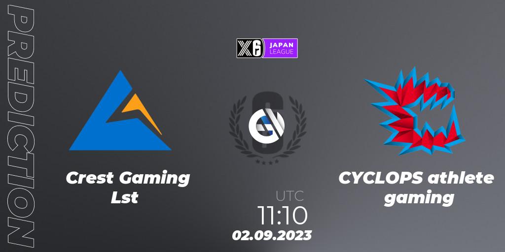 Pronóstico Crest Gaming Lst - CYCLOPS athlete gaming. 02.09.23, Rainbow Six, Japan League 2023 - Stage 2