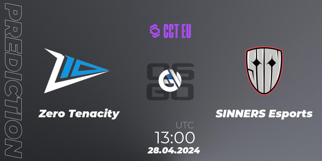 Pronóstico Zero Tenacity - SINNERS Esports. 28.04.24, CS2 (CS:GO), CCT Season 2 Europe Series 1