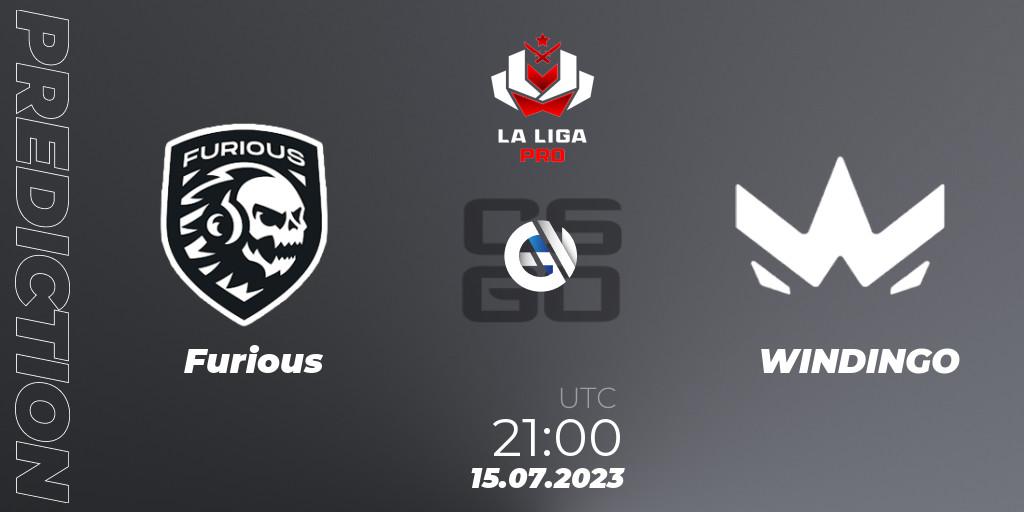 Pronóstico Furious - WINDINGO. 15.07.2023 at 21:00, Counter-Strike (CS2), La Liga 2023: Pro Division