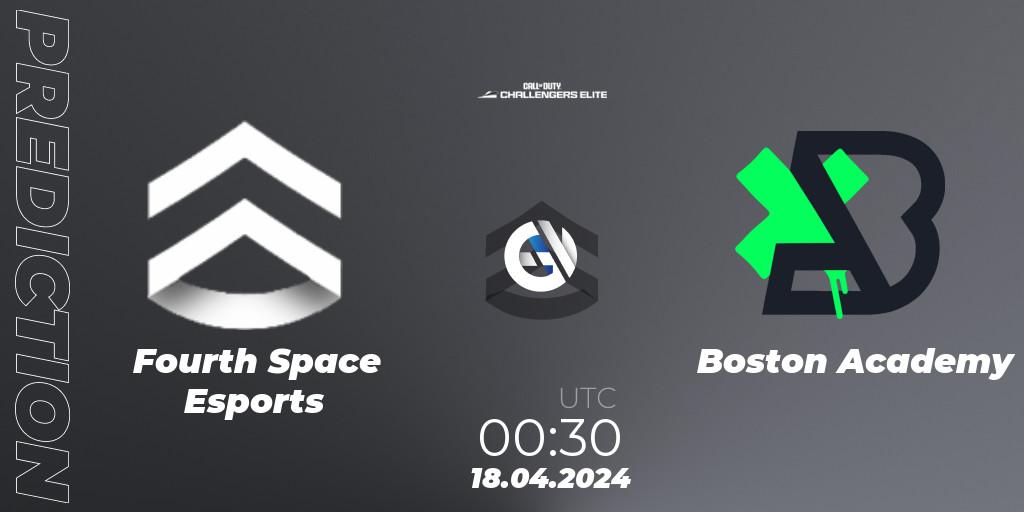 Pronóstico Fourth Space Esports - Boston Academy. 17.04.2024 at 23:30, Call of Duty, Call of Duty Challengers 2024 - Elite 2: NA