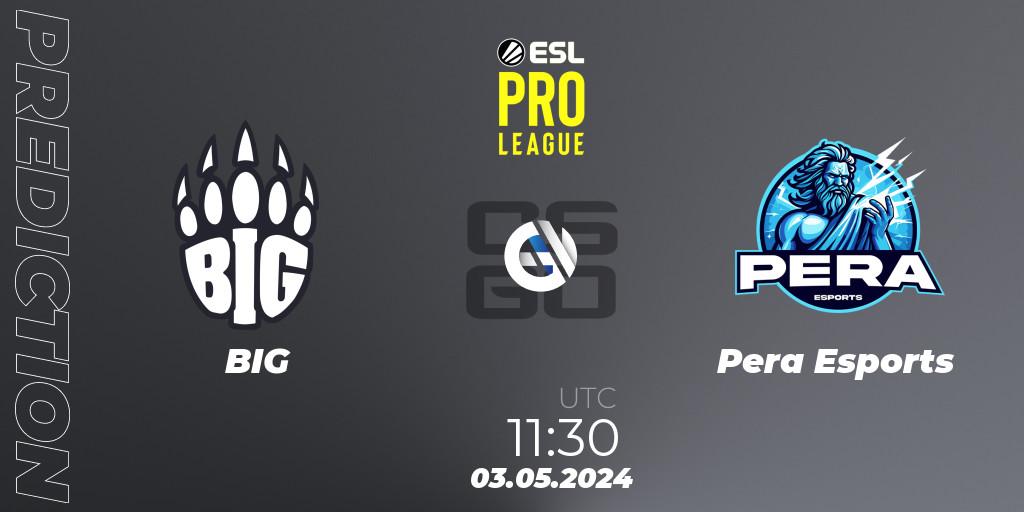 Pronóstico BIG - Pera Esports. 03.05.24, CS2 (CS:GO), ESL Pro League Season 19