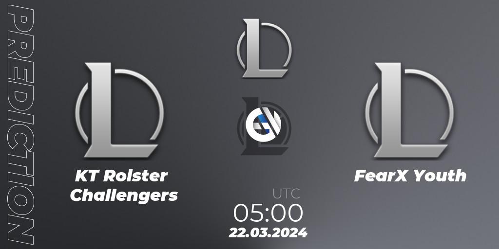 Pronóstico KT Rolster Challengers - FearX Youth. 22.03.24, LoL, LCK Challengers League 2024 Spring - Group Stage