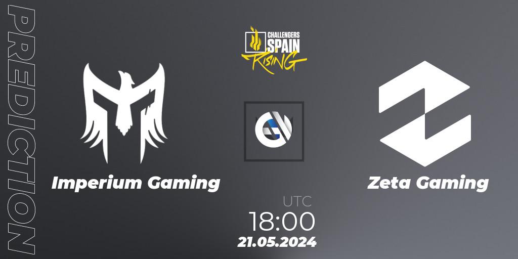 Pronóstico Imperium Gaming - Zeta Gaming. 21.05.2024 at 16:00, VALORANT, VALORANT Challengers 2024 Spain: Rising Split 2