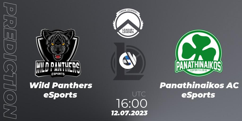 Pronóstico Wild Panthers eSports - Panathinaikos AC eSports. 12.07.2023 at 16:00, LoL, Greek Legends League Summer 2023