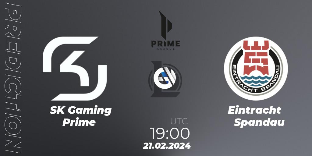 Pronóstico SK Gaming Prime - Eintracht Spandau. 18.01.2024 at 17:00, LoL, Prime League Spring 2024 - Group Stage