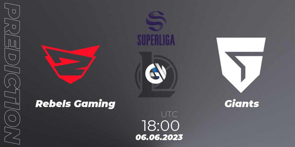 Pronóstico Rebels Gaming - Giants. 06.06.23, LoL, Superliga Summer 2023 - Group Stage